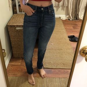 501’s Size 25 high waisted skinny levis